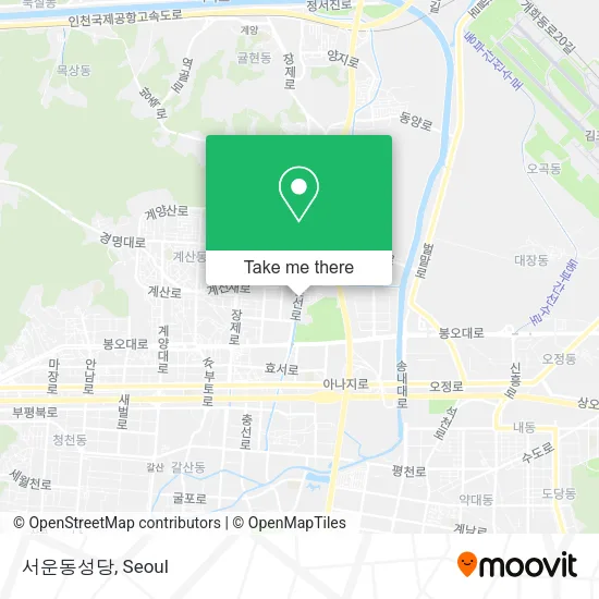 서운동성당 map