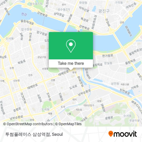 투썸플레이스 삼성역점 map