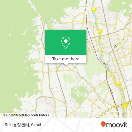 럭키볼링센터 map