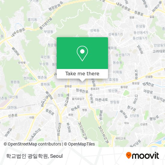 학교법인 광일학원 map
