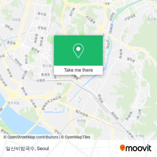 일산비빔국수 map