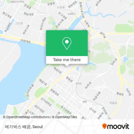 메가박스 배곧 map