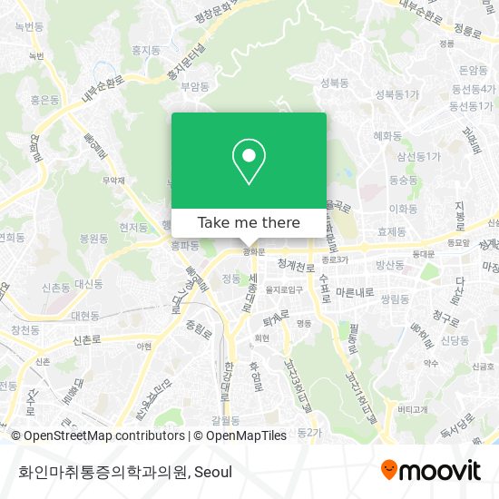 화인마취통증의학과의원 map