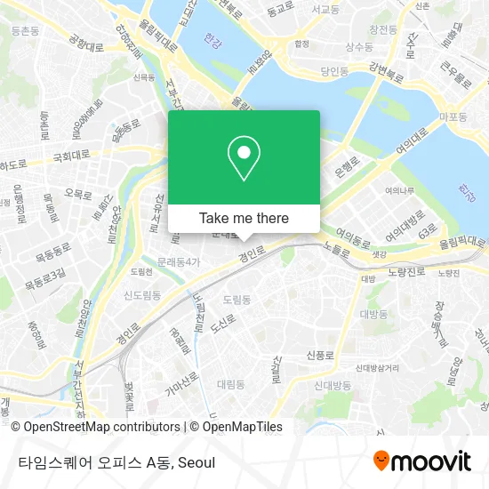타임스퀘어 오피스 A동 map