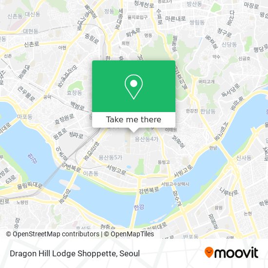 Dragon Hill Lodge Shoppette map