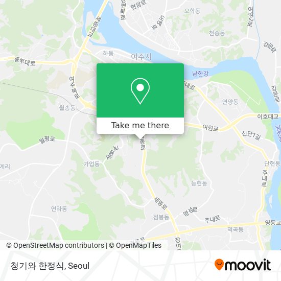 청기와 한정식 map
