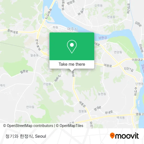 청기와 한정식 map