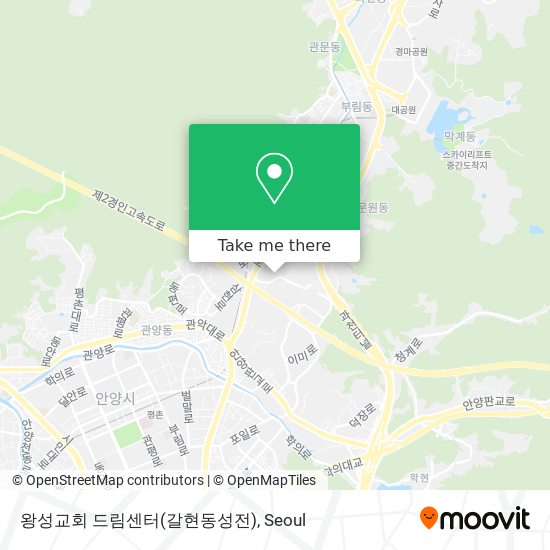 왕성교회 드림센터(갈현동성전) map