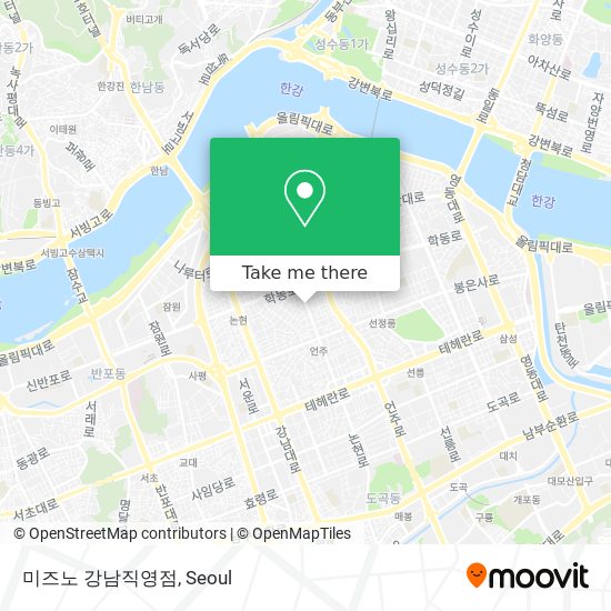 미즈노 강남직영점 map