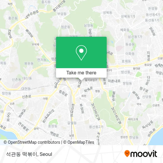 석관동 떡볶이 map