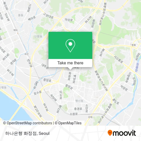 하나은행 화정점 map