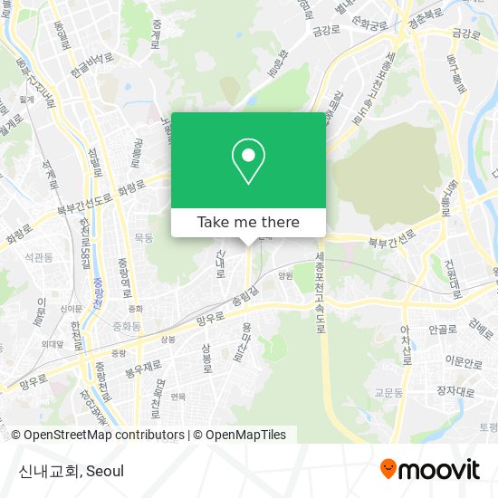 신내교회 map