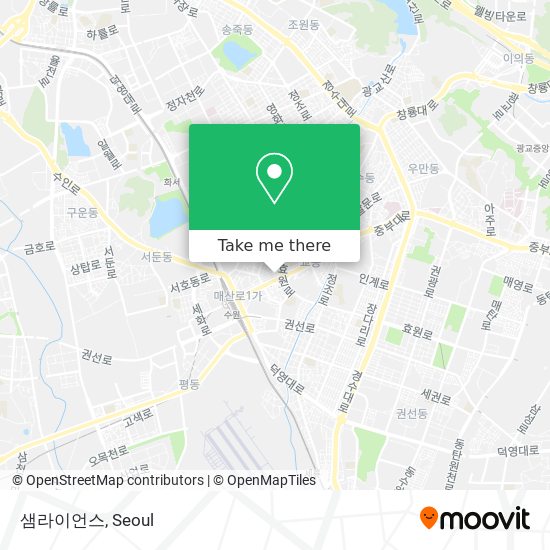 샘라이언스 map