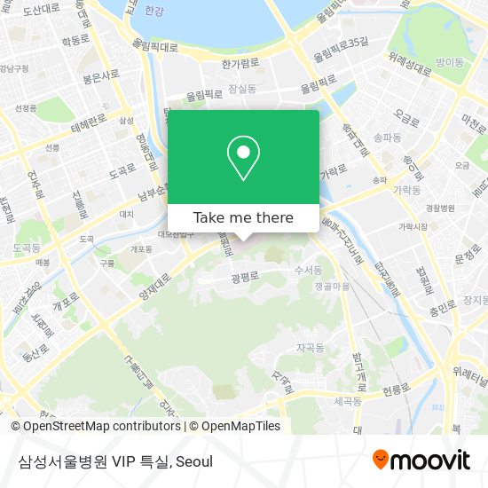 삼성서울병원 VIP 특실 map