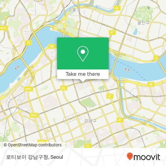 로티보이 강남구청 map