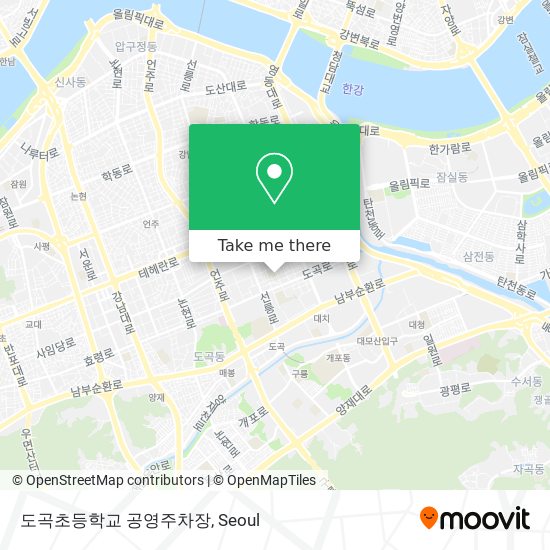 도곡초등학교 공영주차장 map