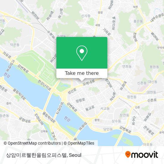 상암미르웰한올림오피스텔 map