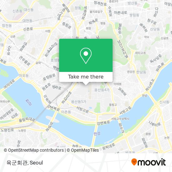 육군회관 map