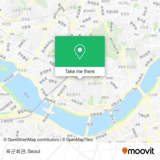 육군회관 map