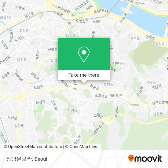 정담은보쌈 map