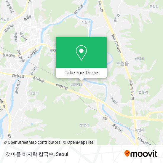 갯마을 바지락 칼국수 map