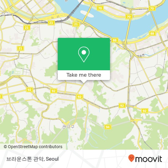 브라운스톤 관악 map