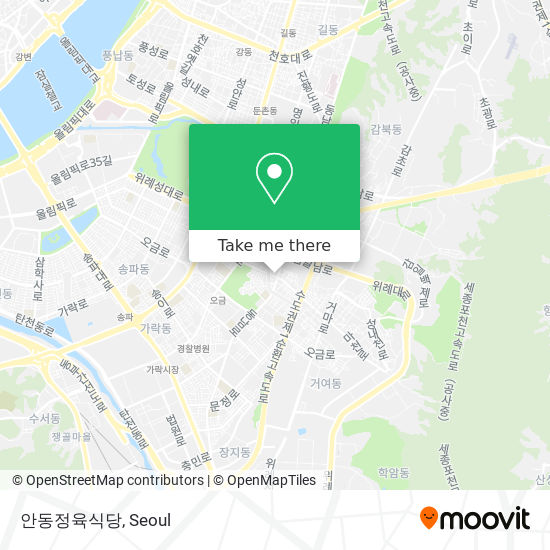 안동정육식당 map