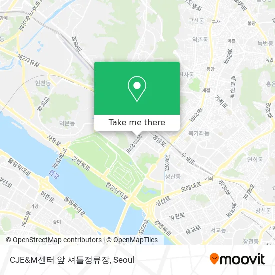 CJE&M센터 앞 셔틀정류장 map