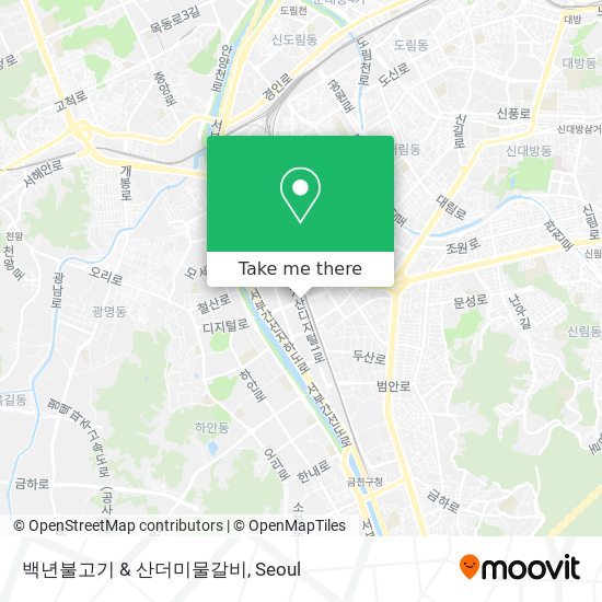 백년불고기 & 산더미물갈비 map