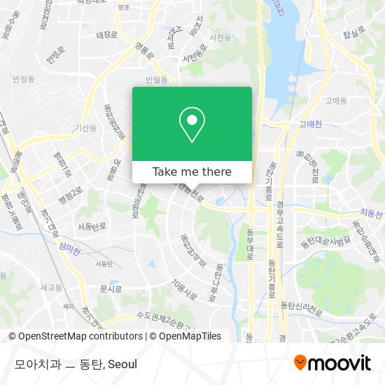 모아치과 ㅡ 동탄 map