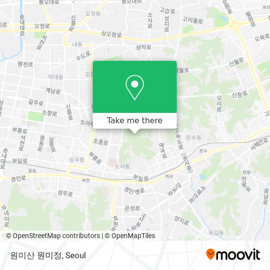 원미산 원미정 map
