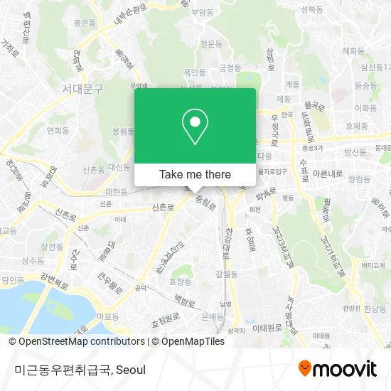미근동우편취급국 map