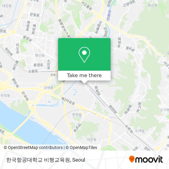 한국항공대학교 비행교육원 map