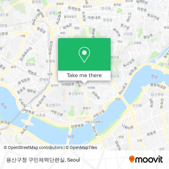 용산구청 구민체력단련실 map