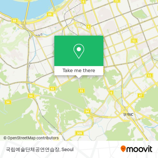 국립예술단체공연연습장 map