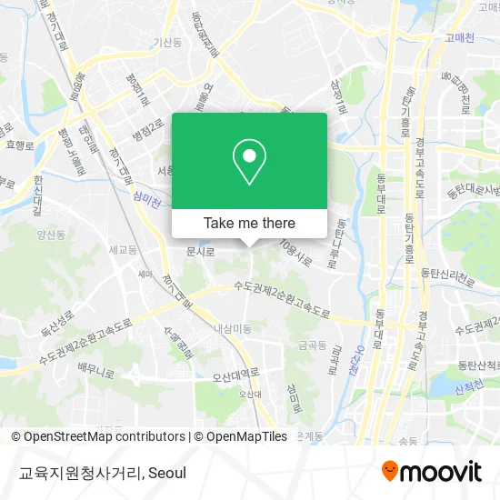 교육지원청사거리 map