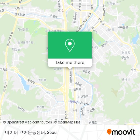 네이버 코어운동센터 map