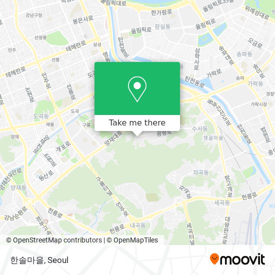 한솔마을 map