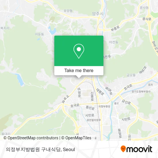 의정부지방법원 구내식당 map