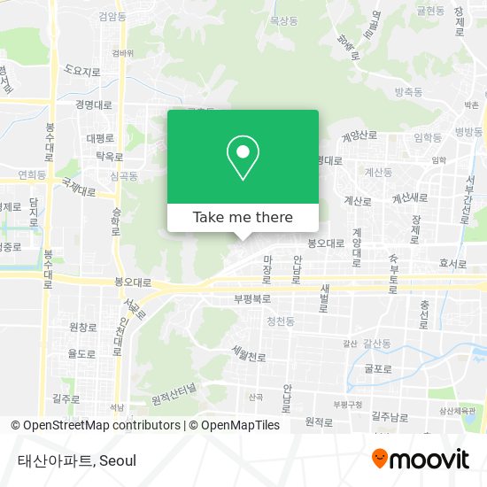 태산아파트 map