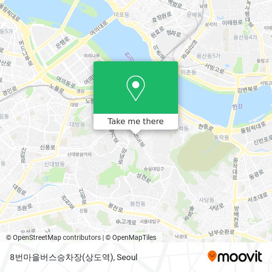 8번마을버스승차장(상도역) map