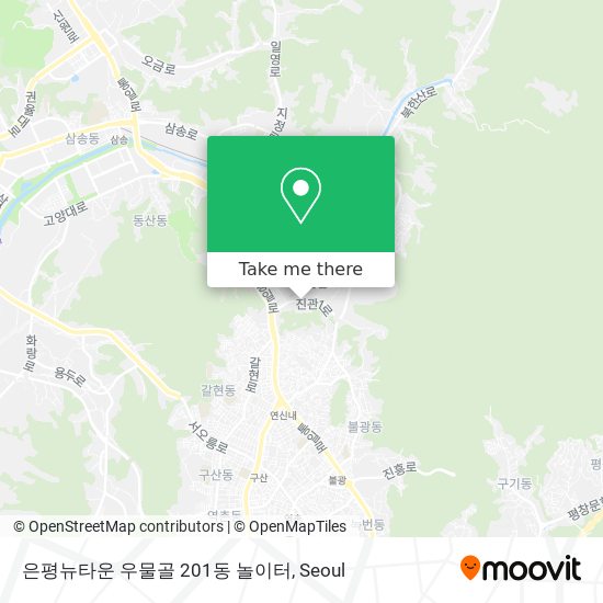 은평뉴타운 우물골 201동 놀이터 map