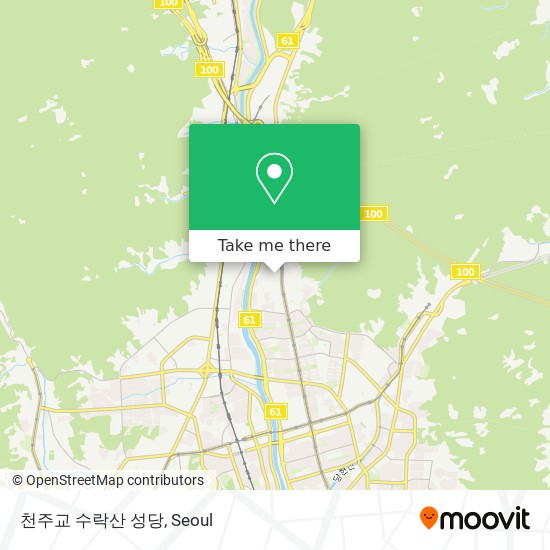 천주교 수락산 성당 map