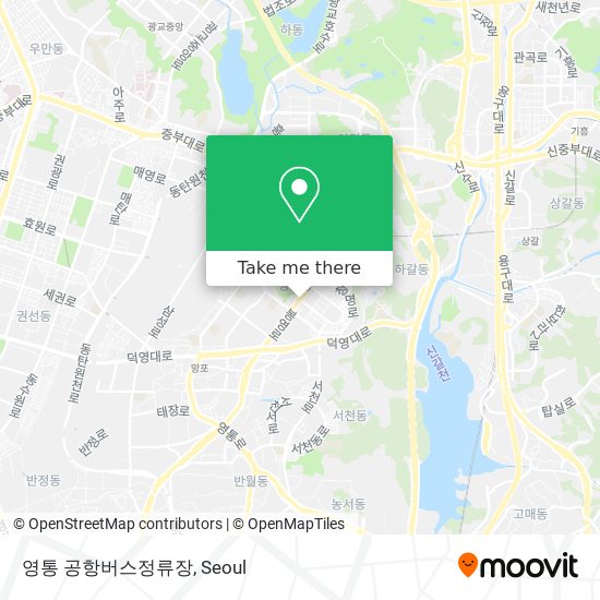 영통 공항버스정류장 map