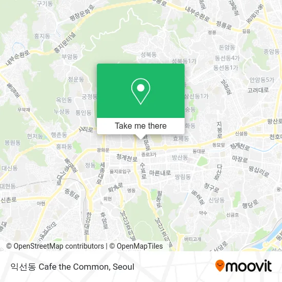 익선동 Cafe the Common map