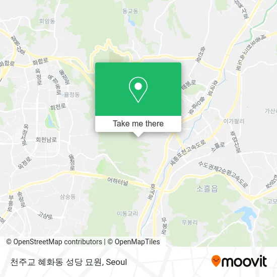 천주교 혜화동 성당 묘원 map