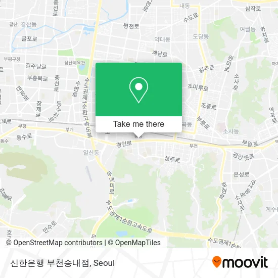 신한은행 부천송내점 map