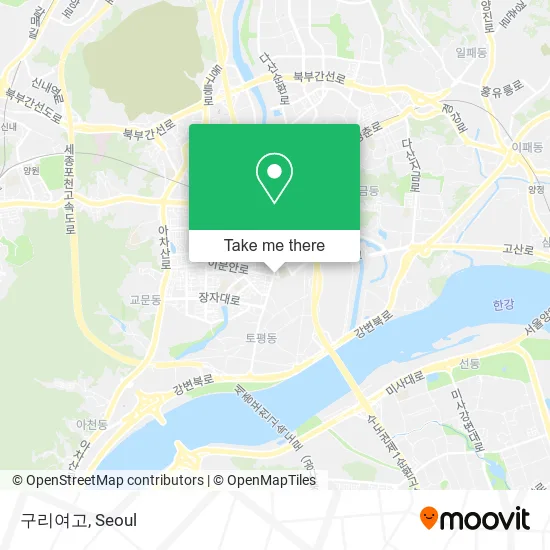 구리여고 map