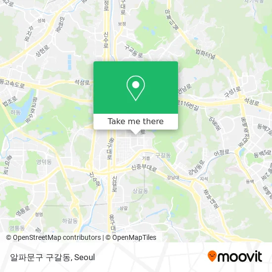 알파문구 구갈동 map