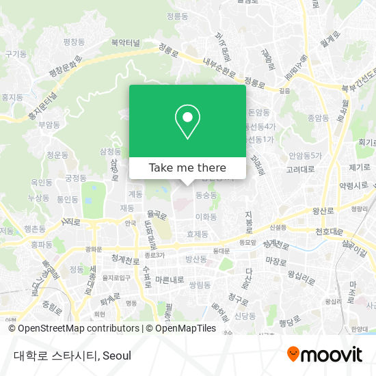 대학로 스타시티 map